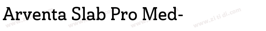 Arventa Slab Pro Med字体转换